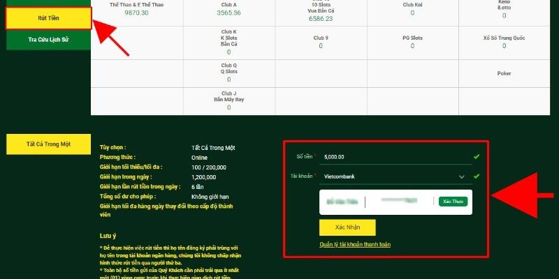 Lưu ý những gì để rút tiền thành công?