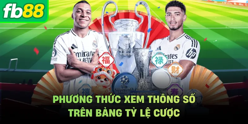 Phương thức xem thông số trên bảng tỷ lệ cược