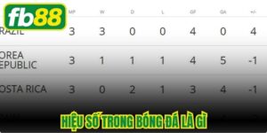 Hiệu Số Trong Bóng Đá Là Gì