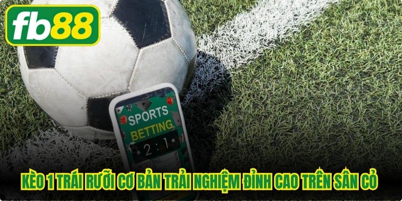 Kèo 1 trái rưỡi cơ bản trải nghiệm đỉnh cao trên sân cỏ trực tuyến