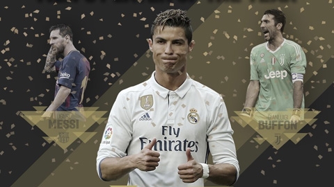 Ronaldo đoạt danh hiệu Cầu thủ xuất sắc nhất châu Âu 2016/17